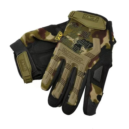 Tactische semi-volledige vingerhandschoenen van nylon met touchscreen, antislip, naalddetectie, voor winter, speciaal voor de militaire eenheden.
