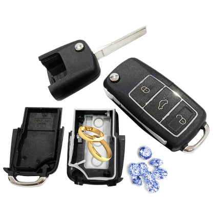 Key Diversion Safe Hidden Secret Compartment Stash Box Discreet Decoy Car Key Fob to Hide and Store Money