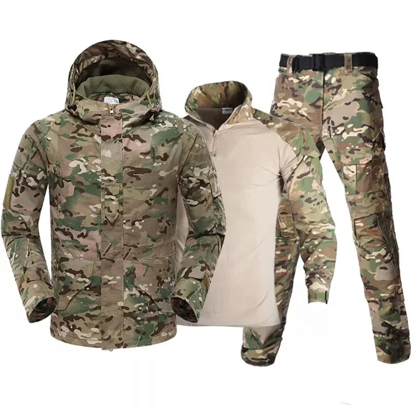 Camouflage Tactical Fleece Set