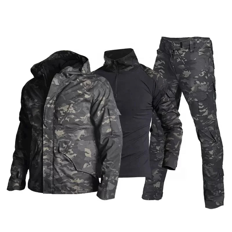 Camouflage Tactical Fleece Set