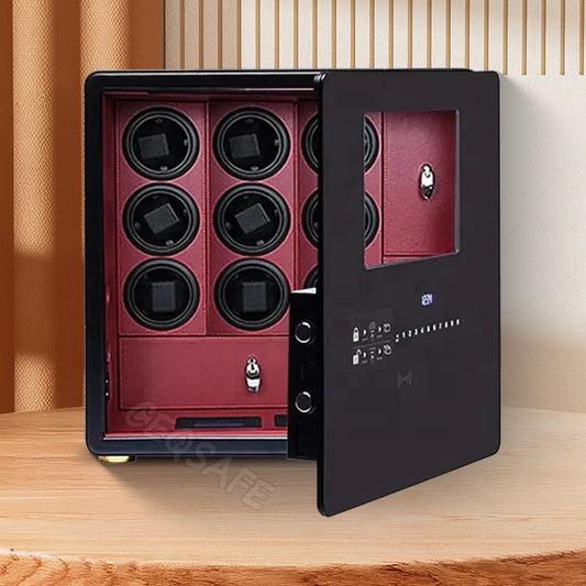 CEQSAFE Luxury 6 Automatic Watches Japan Box Safety Jewelry Parts Watch Winder Safe