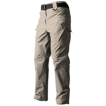 YAKEDA Lightweight Tactico Pantalones Trousers Flat Front Style Mid Waist Quick Dry Loose Fit Ripstop Tactical Cargo Pants