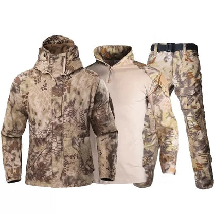 Camouflage Tactical Fleece Set