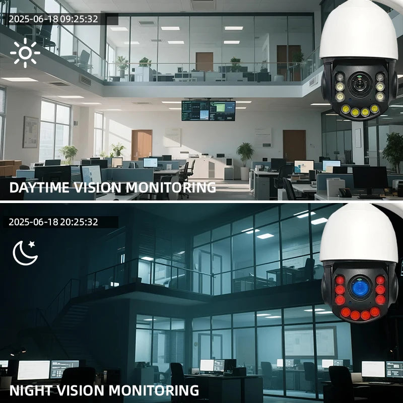 4k Hoge-Zoom WiFi PTZ 360 IP-Camera 20× Optisch