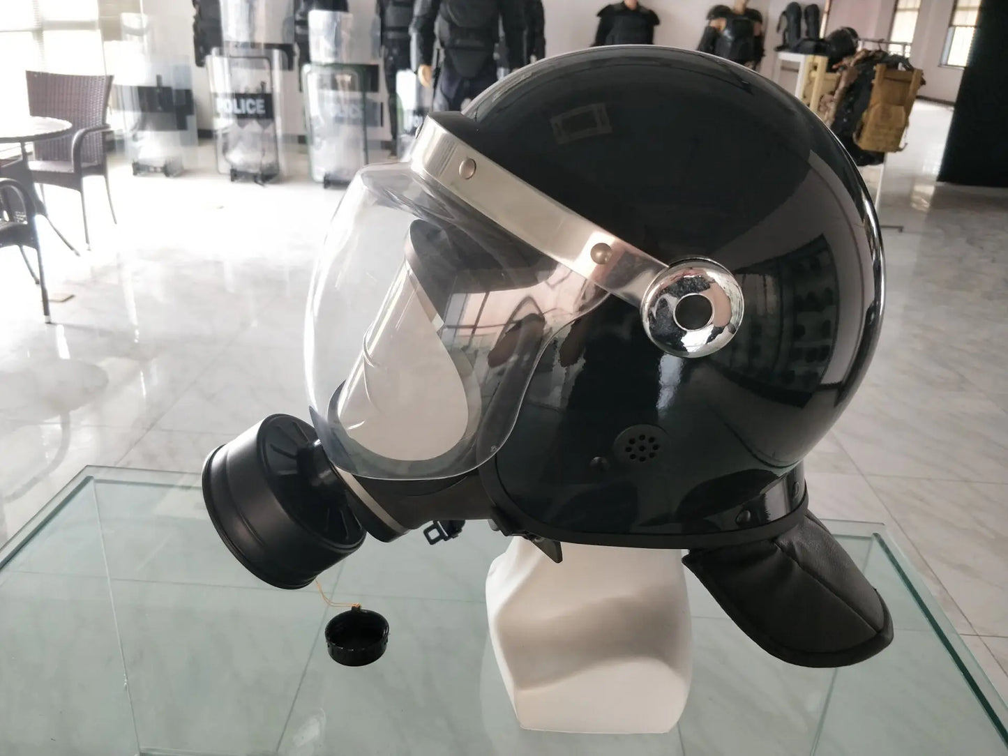 Factory Direct Sale Gas Mask protection Double Eyes Full Face Tactical Gas Mask Respirator Mask