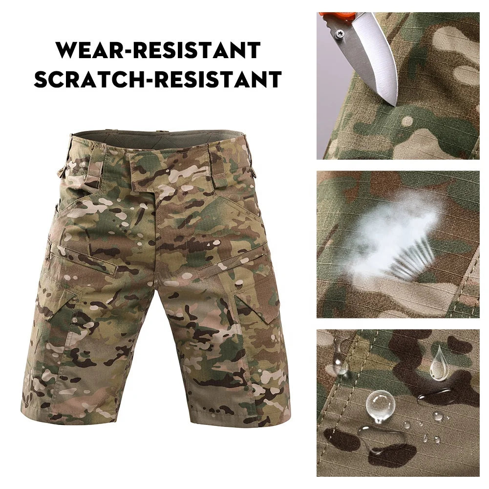 Tactical Camouflage Cargo Shorts