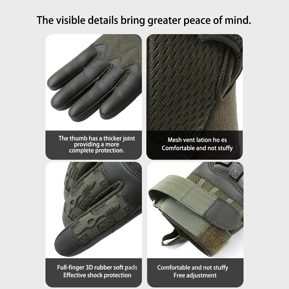 Outdoor Motorcycle Mountaineering Riding Tactical Gloves