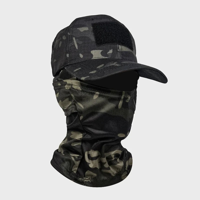 Tactical Camouflage Cap & Neck Gaiter Waterproof set