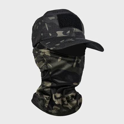 Tactical Camouflage Cap & Neck Gaiter Waterproof set