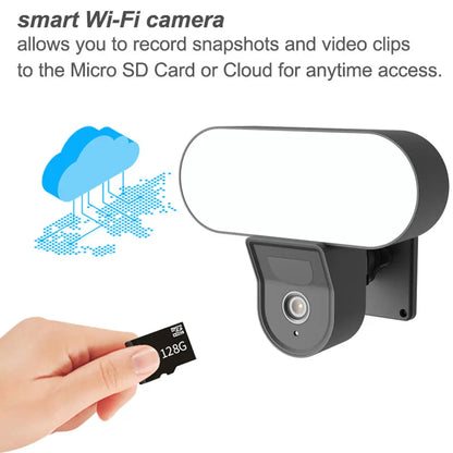 Buitenbeveiliging met LED-Spot Mini Floodlight WiFi Camera 3MP
