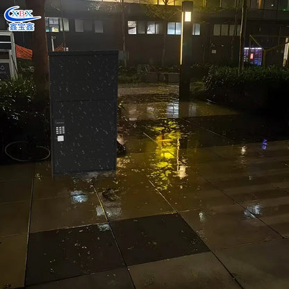 Smart Parcel Delivery Box Letterbox Metal Outdoor Mailboxes Apartment for Residential Houses Free Standing Free