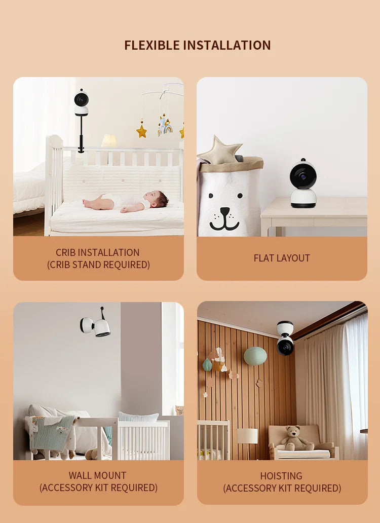 AHD Audio Baby Monitor + Nachtzicht Indoor Toezicht