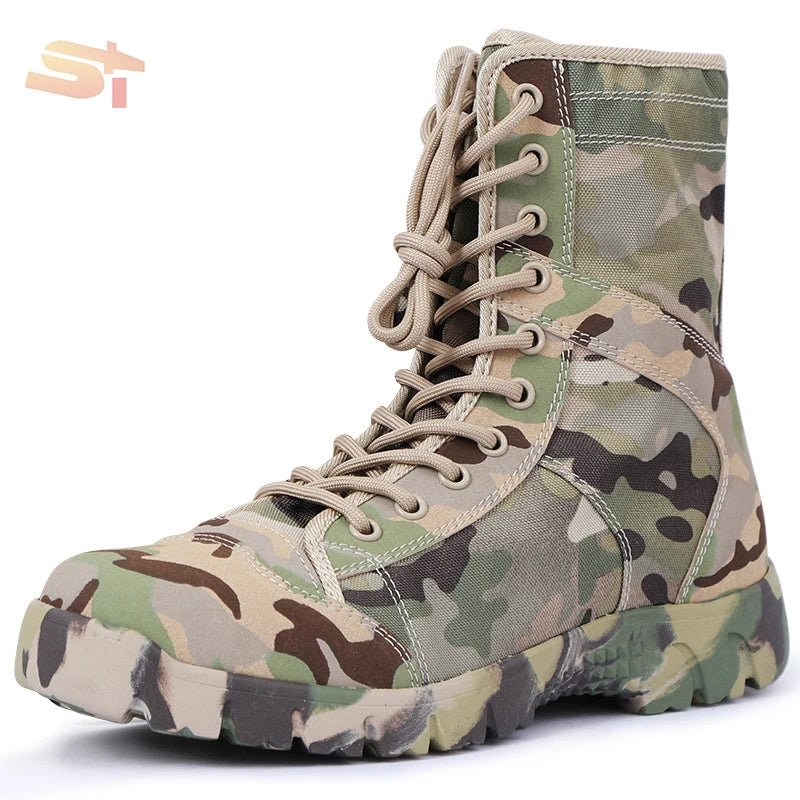 SIKE Winter Tactical Combat Boots – Water Resistant, Side Zipper (SK2408C)