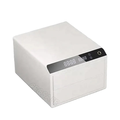 CEQSAFE Electronic Digital Lock Use Leather Bluetooth Drawer Safe Biometric Jewelry Watch Winder Home Safe Box