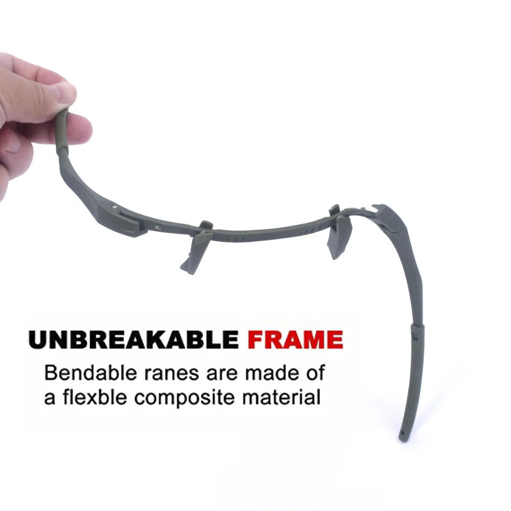 Googles Ballistische Shooting Zonnebril Outdoor Wandelen Tactische Glazen Schieten Brillen Bescherming Paintball Training Bril