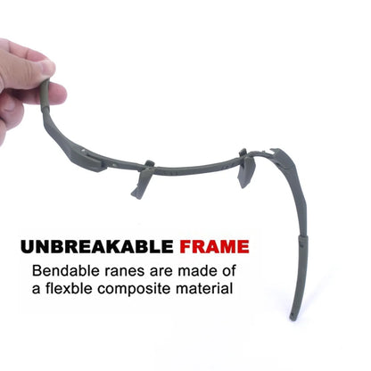 Googles Ballistische Shooting Zonnebril Outdoor Wandelen Tactische Glazen Schieten Brillen Bescherming Paintball Training Bril