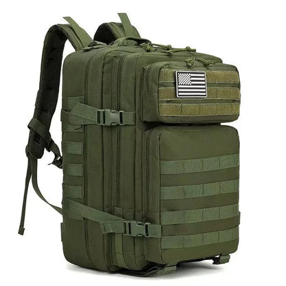 Hete Aanbieding Grote Capaciteit Waterdichte Externe Frame Tactische Rugzak met Rits Sluiting Camo Molle 900D voor Buitenreizen