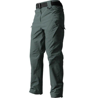 YAKEDA Lightweight Tactico Pantalones Trousers Flat Front Style Mid Waist Quick Dry Loose Fit Ripstop Tactical Cargo Pants