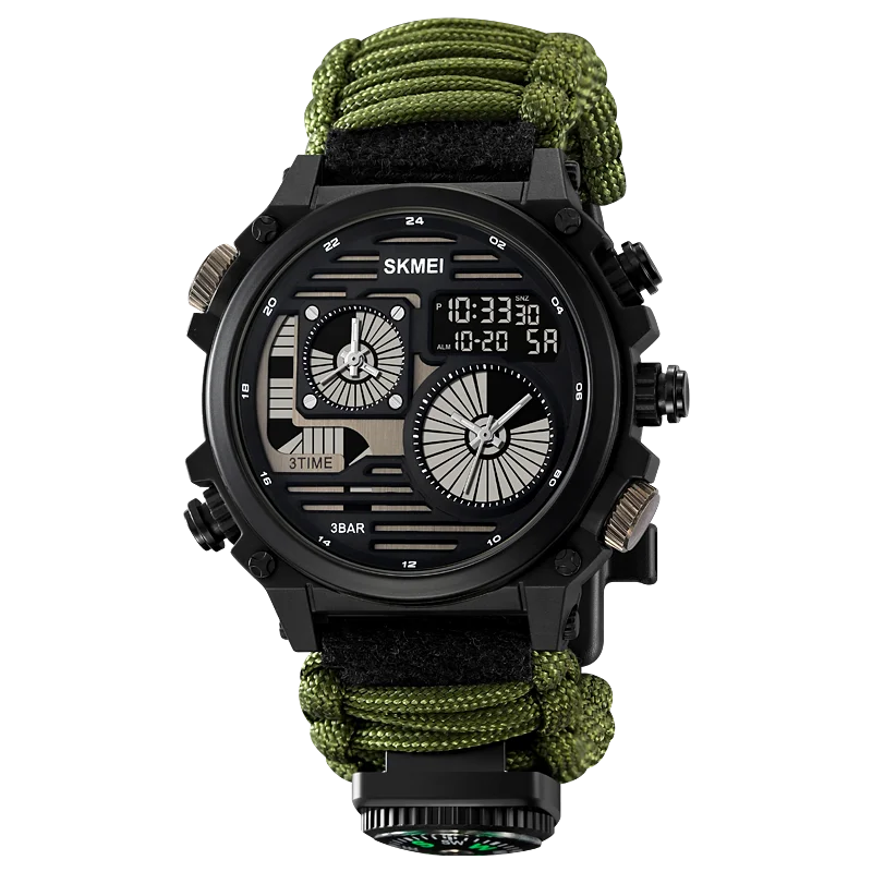 SKMEI 2202 New Durable Hiking Watches Digital for Outdoor Exercise with Compass Strap