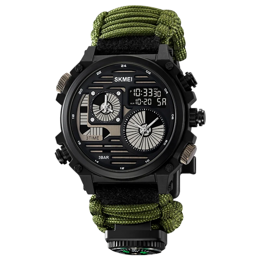 SKMEI 2202 New Durable Hiking Watches Digital for Outdoor Exercise with Compass Strap