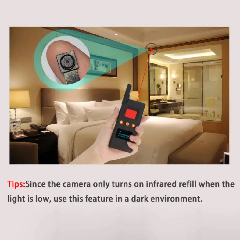 Hot selling Magnet Field Detection GPS Tracker Scanner Anit-spy Camera Detector Mini Compact RF Signal Finder for Safe Travel