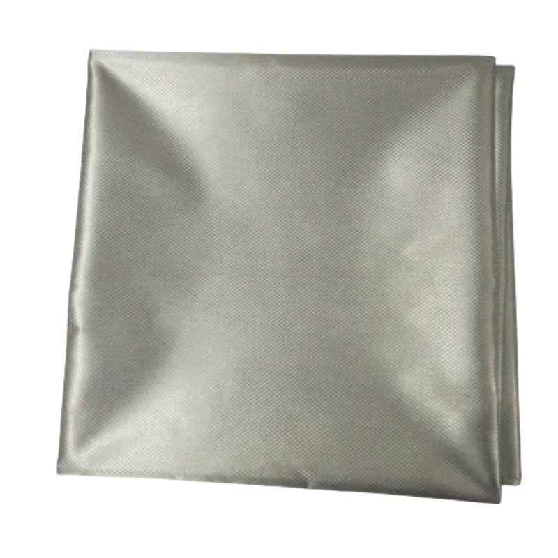 Copper Faraday Fabric RFID Blocking EMF 5G Signal Wifi Blocker Electromagnetic Radiation Protection Rib Style Metallic for