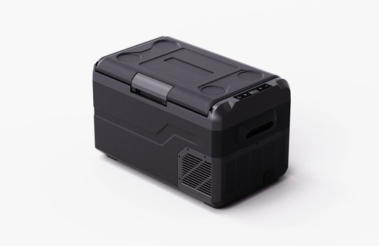 Safebond Portable 30L Compressor Car Refrigerator 12V 24V Small Freezer with Armrest Safe Cold Storage for Cars