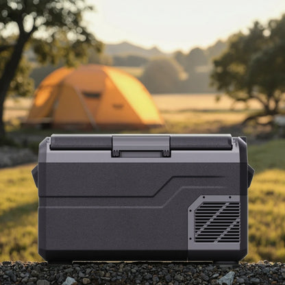 Safebond Portable 30L Compressor Car Refrigerator 12V 24V Small Freezer with Armrest Safe Cold Storage for Cars