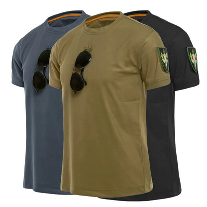 YAKEDA Outdoor Quick Fast Dry Men Training Camiseta Tactico T Shirt Tactical Short Sleeve T-shirt