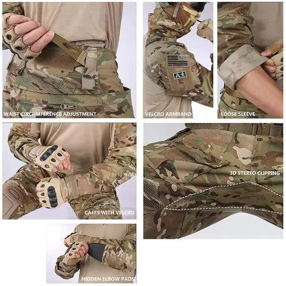 Ptg Heren Tactisch Gevechtsshirt Crye Precisie Stijl T-Shirt Voor Tactisch
