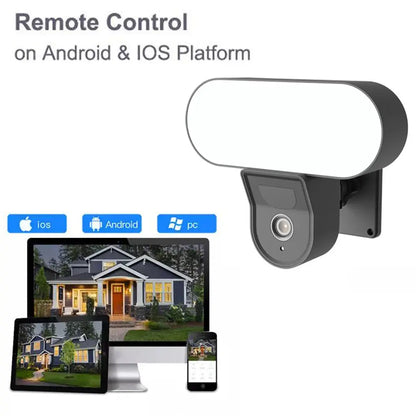 Buitenbeveiliging met LED-Spot Mini Floodlight WiFi Camera 3MP