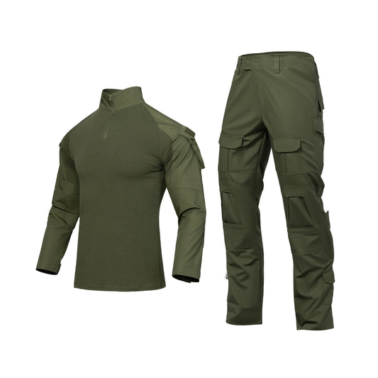 In Stock Tactical Combat Uniform Shirt and Pants with Elbow and Knee Pads Tactical Gear TC6535 Camouflage Colors