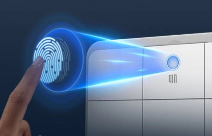 Small Portable Fingerprint Lock Home Drawer Safe Box Biometric Steel Storage Box Valuables Wardrobe Safe Deposit Box