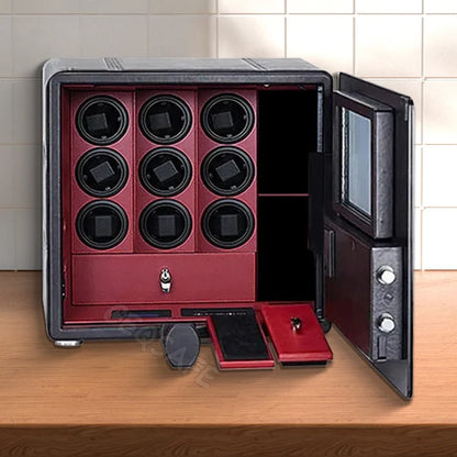 CEQSAFE Luxury 6 Automatic Watches Japan Box Safety Jewelry Parts Watch Winder Safe