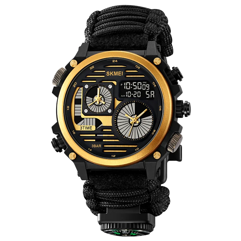 SKMEI 2202 New Durable Hiking Watches Digital for Outdoor Exercise with Compass Strap