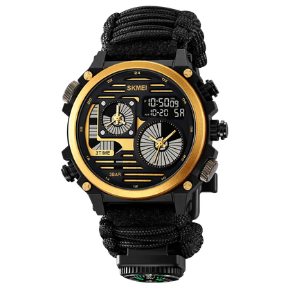 SKMEI 2202 New Durable Hiking Watches Digital for Outdoor Exercise with Compass Strap