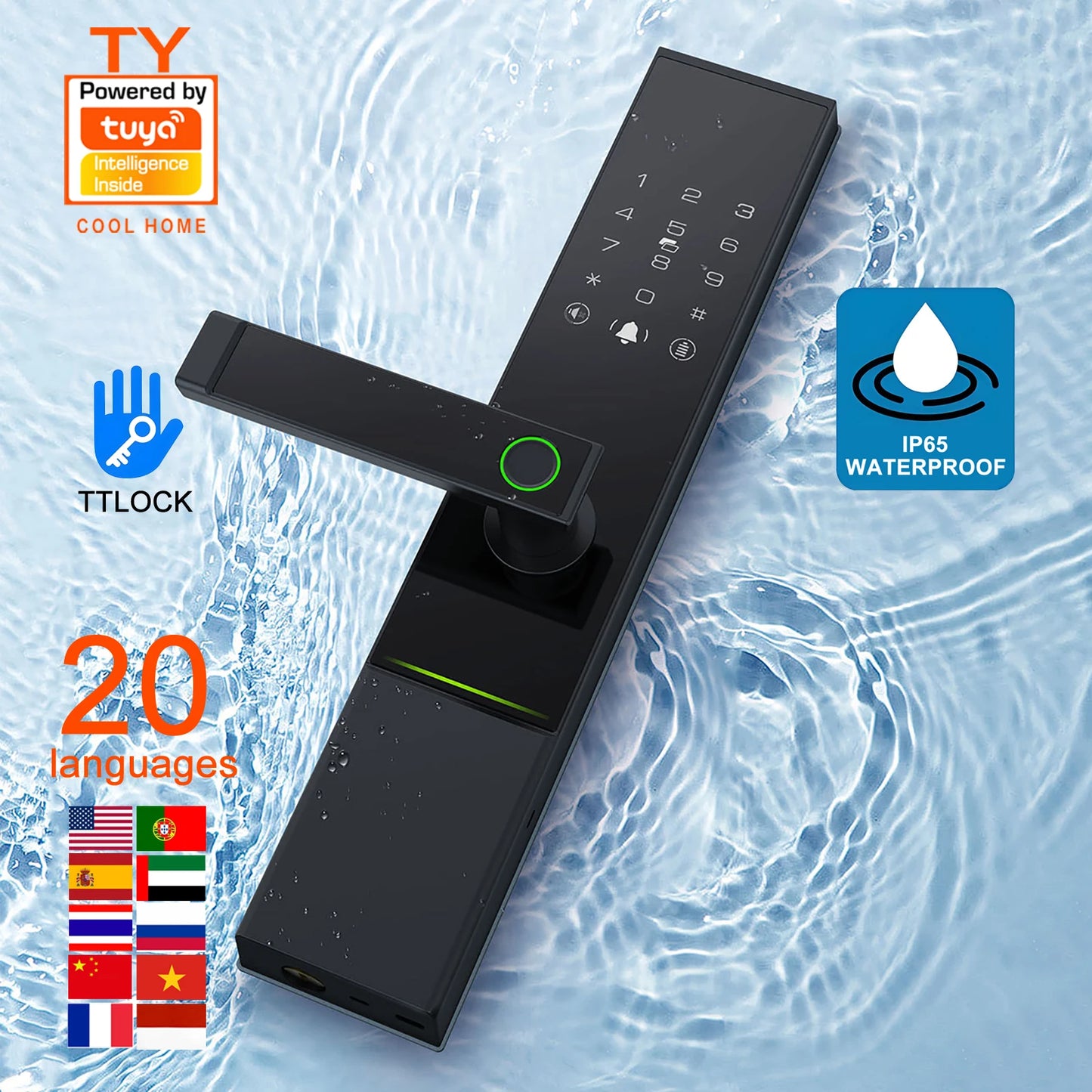 Waterproof Smart Outdoor Steel Lock