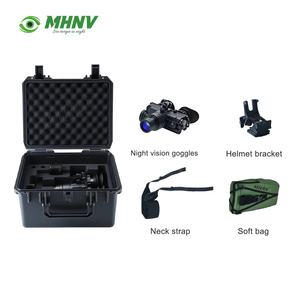 MHNV NNVT Gen 2+ Gen3 1400+ FOM White Green Phosphor Manual Gain 18mm Image Intensifier Tube Night Vision Goggles NVG PVS-7