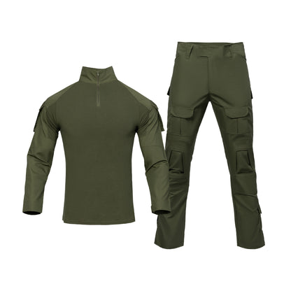 In Stock Tactical Combat Uniform Shirt and Pants with Elbow and Knee Pads Tactical Gear TC6535 Camouflage Colors