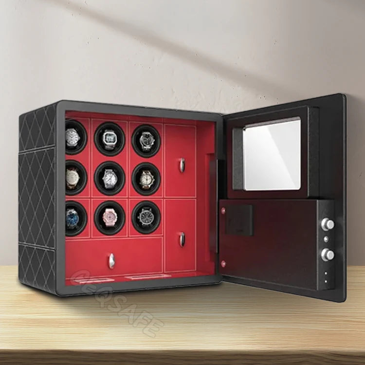 CEQSAFE Luxury 6 Automatic Watches Japan Box Safety Jewelry Parts Watch Winder Safe