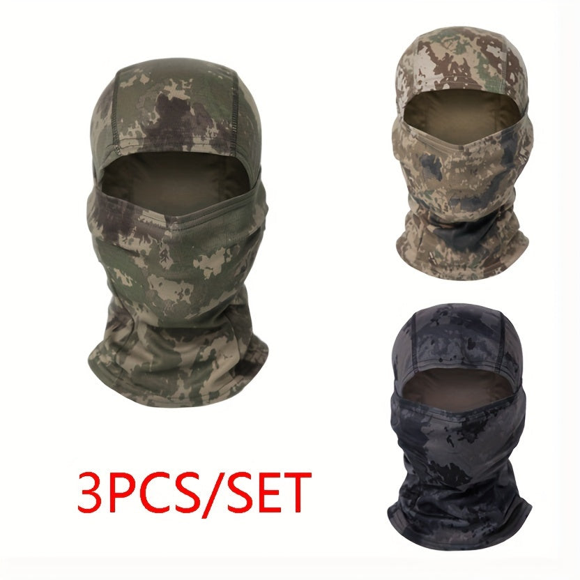 2/3 stuks Camouflage Balaclava Hoofddeksel Set voor Mannen en Vrouwen
