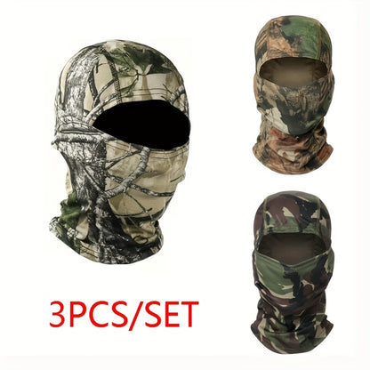 2/3 stuks Camouflage Balaclava Hoofddeksel Set voor Mannen en Vrouwen